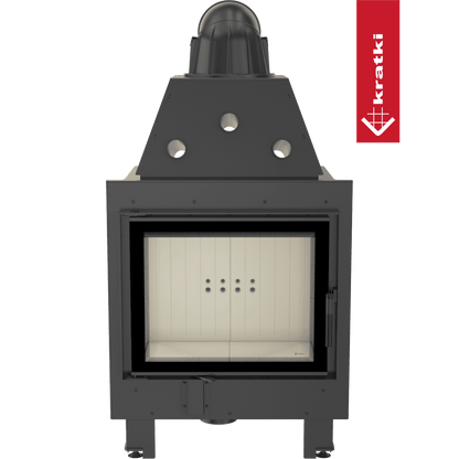 Kratki Kamineinsatz aus Stahl KRATKI MBZ 13 kW Ø 200 mit Türfeder
