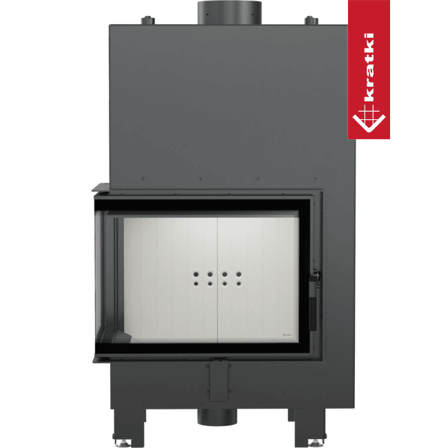 Kratki Wasserführender Kamineinsatz KRATKI MBZ links 13 kW Ø 200 mit Türfeder