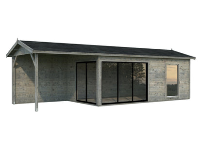 Palmako Amanda 17,1+7,8 m2 Slide Plus - Naturbelassen