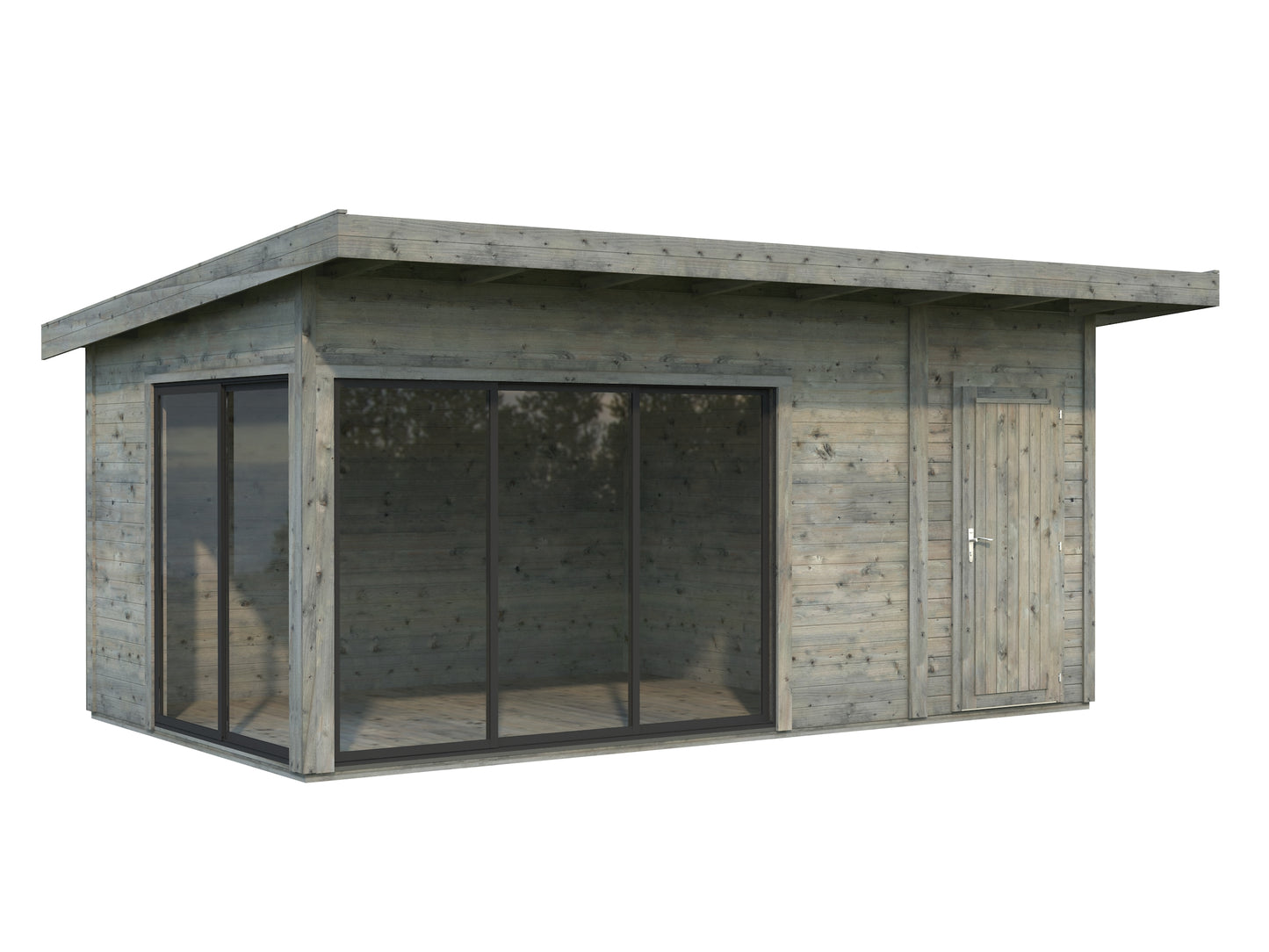 Palmako Andrea 15,2 m2 Slide Plus - Grau tauchgrundiert