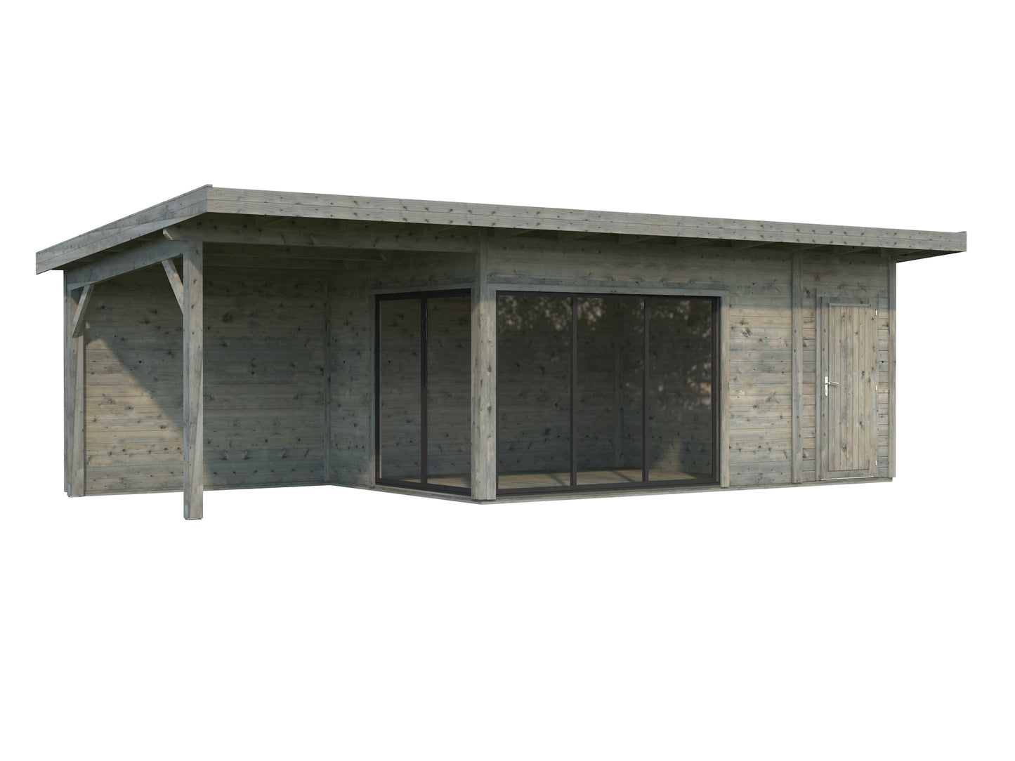 Palmako Andrea 15,2+7,9 m2 Slide - Transparent tauchgrundiert