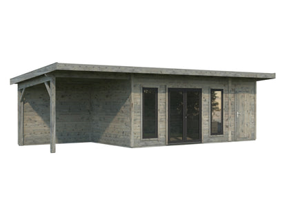 Palmako Aurelia 16,7+7,9 m2 - Grau tauchgrundiert