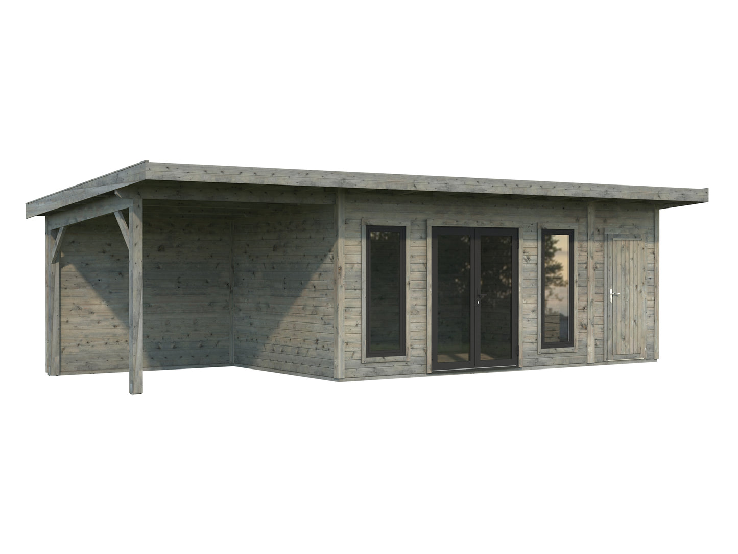 Palmako Aurelia 16,7+7,9 m2 - Hellbraun tauchgrundiert