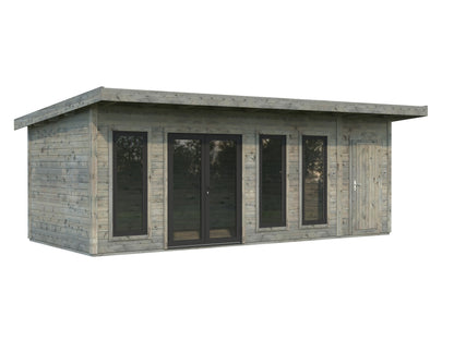 Palmako Aurelia 19,2 m2 - Lackiert dunkelgrau RAL7012 + anthrazit RAL7016