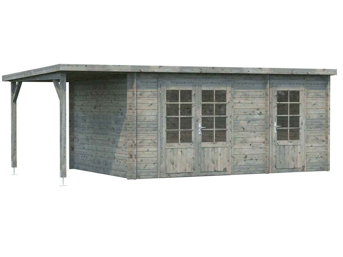 Palmako Ella 13,1+3,9 m2 - Naturbelassen