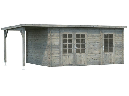 Palmako Ella 13,1+3,9 m2 - Naturbelassen