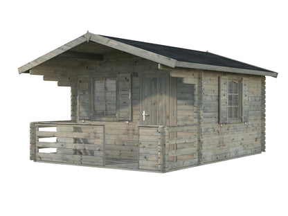 Palmako Emma 10,4+4,2 m2 - Hellbraun tauchgrundiert