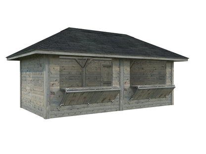 Palmako Bianca 16,6 m2 Set 111 - Lackiert weiß RAL9016