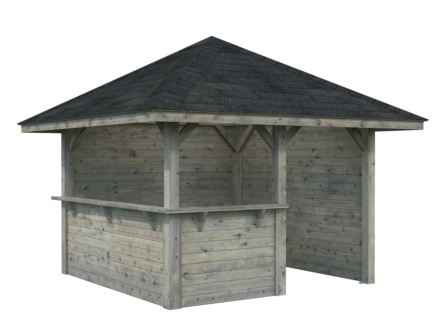 Palmako Bianca 8,3 m2 Set 103 - Lackiert weiß RAL9016