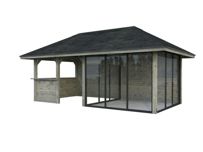 Palmako Bianca 16,6 m2 Set 208 Slide - Transparent tauchgrundiert