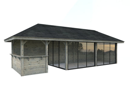 Palmako Bianca 24,9 m2 Set 219 Slide - Naturbelassen