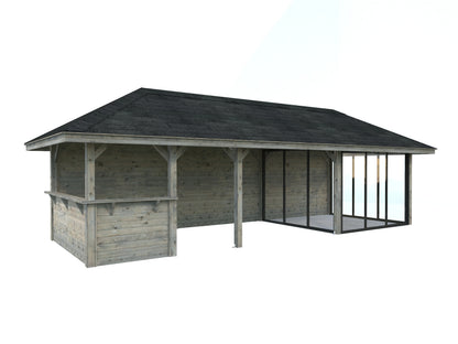 Palmako Bianca 24,9 m2 Set 516 Slide Plus - Naturbelassen