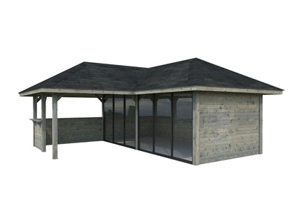 Palmako Bianca 24,9 m2 Set 522 Slide Plus - Naturbelassen