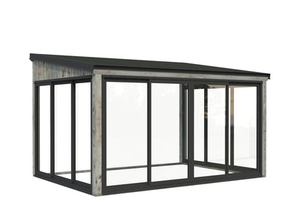 Palmako Lumi 11,6 m2 Slide - Lackiert weiß RAL9016