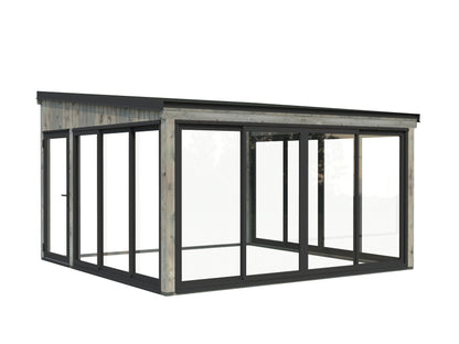 Palmako Lumi 16,6 m2 Slide Plus - Hellbraun tauchgrundiert