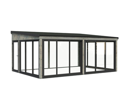 Palmako Lumi 23,3 m2 Slide - Grau tauchgrundiert