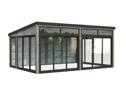 Palmako Saga 23,3 m2 Slide Plus - Grau tauchgrundiert