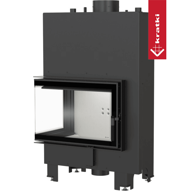 Kratki Wasserführender Kamineinsatz KRATKI MBM links 12 kW Ø 180 mit Türfeder