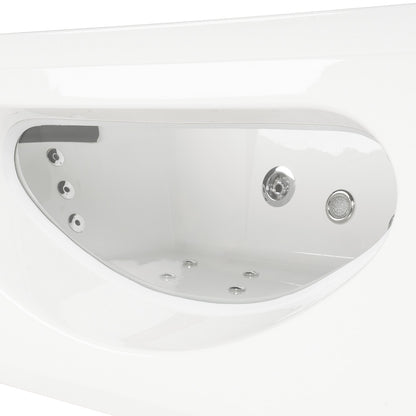 Home Deluxe Whirlpool Badewanne mit Lichttherapie LAGUNA M - 180 x 90 cm