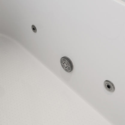 Home Deluxe Seniorenbadewanne liegend mit Whirlpoolfunktion VITAL M -  153 x 76 cm Links