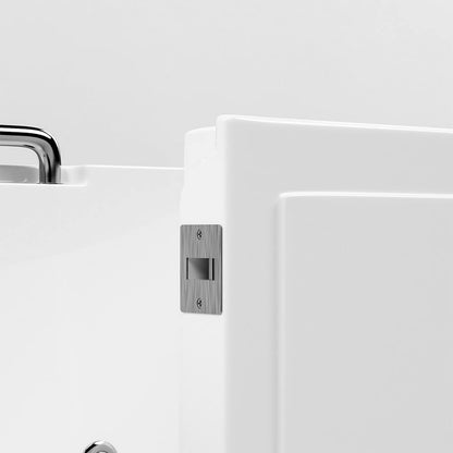 Home Deluxe Seniorenbadewanne liegend mit Whirlpoolfunktion VITAL M -  153 x 76 cm Links
