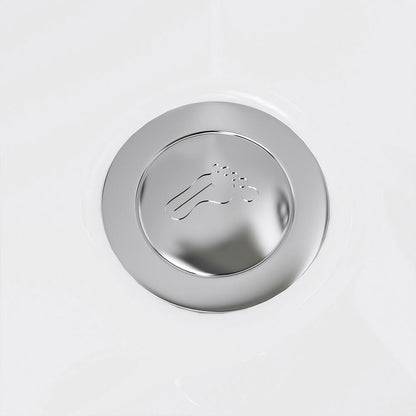 Home Deluxe Seniorenbadewanne sitzend mit Whirlpoolfunktion VITAL L -  85 x 95 cm Rechts