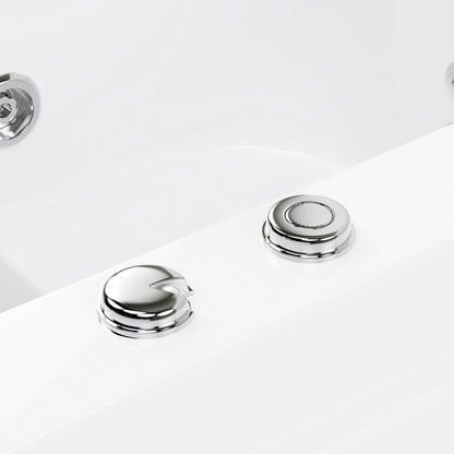 Home Deluxe Seniorenbadewanne sitzend mit Whirlpoolfunktion VITAL L -  85 x 95 cm Rechts