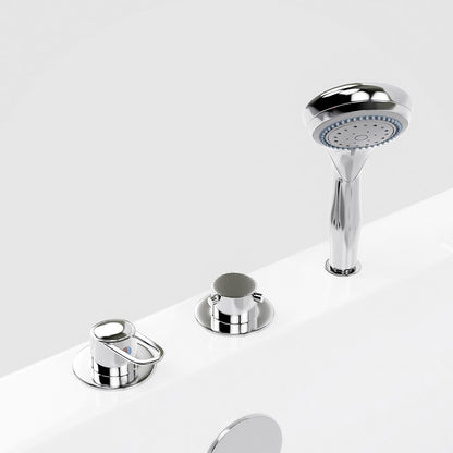 Home Deluxe Seniorenbadewanne sitzend mit Whirlpoolfunktion VITAL L -  85 x 95 cm Rechts