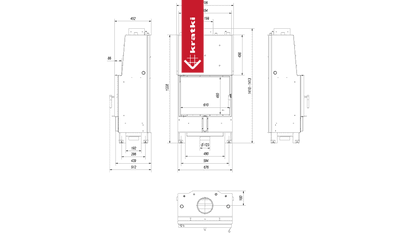 Kratki Wasserführender Kamineinsatz KRATKI LUCY 12 kW Ø 200