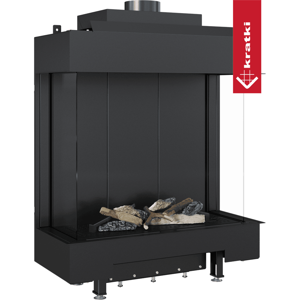 Kratki Gaskamin KRATKI LEO 76 / 62 dreiseitig Propan Butan ? 100/150 5,6 kW