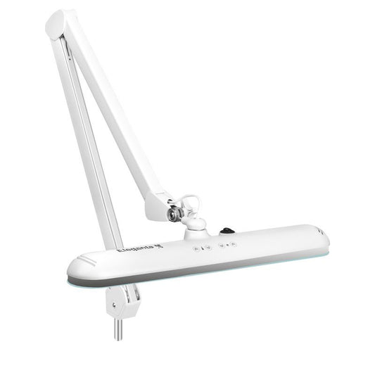 ActiveShop LED-Werkstattlampe Elegante 801-tl mit Ständer, regulierbare Helligkeit und Lichtfarbe, weiß