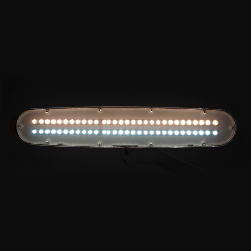 ActiveShop LED-Werkstattlampe Elegante 801-tl mit Ständer, regulierbare Helligkeit und Lichtfarbe, weiß