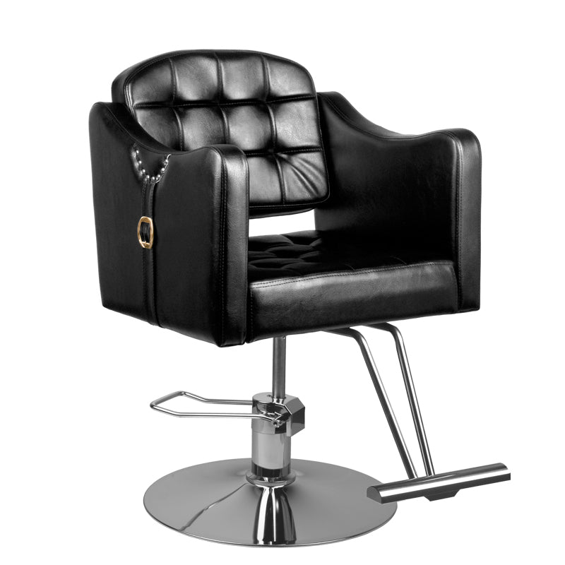 ActiveShop Haarsystem Friseurstuhl 0-90 schwarz