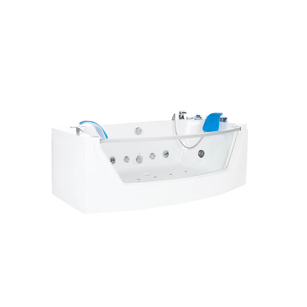 Home Deluxe Whirlpool Badewanne mit Lichttherapie ATLANTIC M 175 x 85 cm
