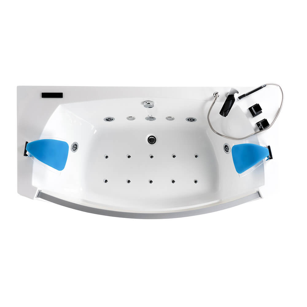 Home Deluxe Whirlpool Badewanne mit Lichttherapie ATLANTIC M 175 x 85 cm