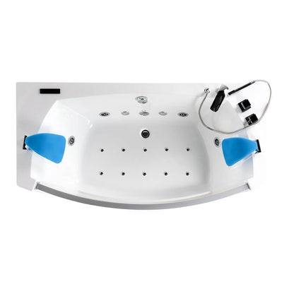 Home Deluxe Whirlpool Badewanne mit Lichttherapie ATLANTIC M 175 x 85 cm