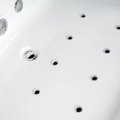 Home Deluxe Whirlpool Badewanne mit Lichttherapie ATLANTIC M 175 x 85 cm