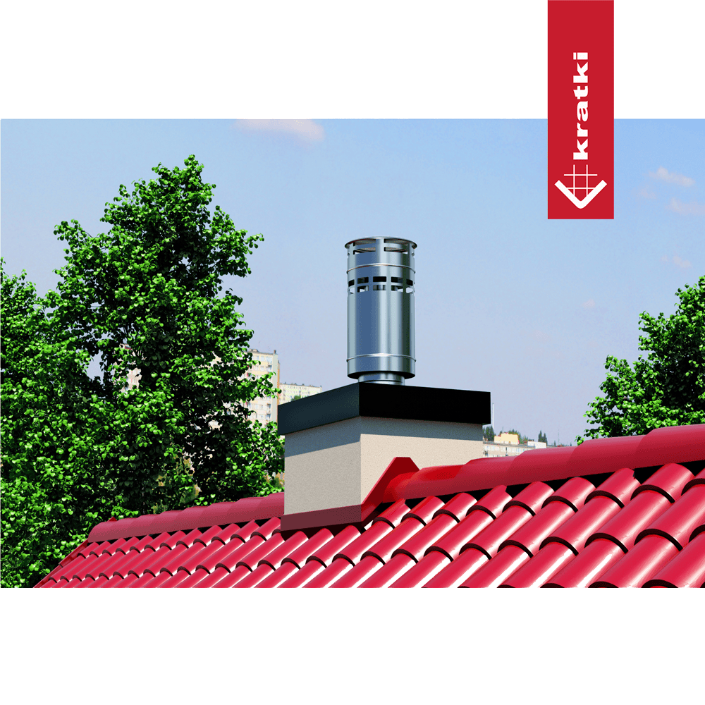 Kratki ADAM GAS Konzentrischer Schornstein fi 130/200 - Schornsteineinsatz