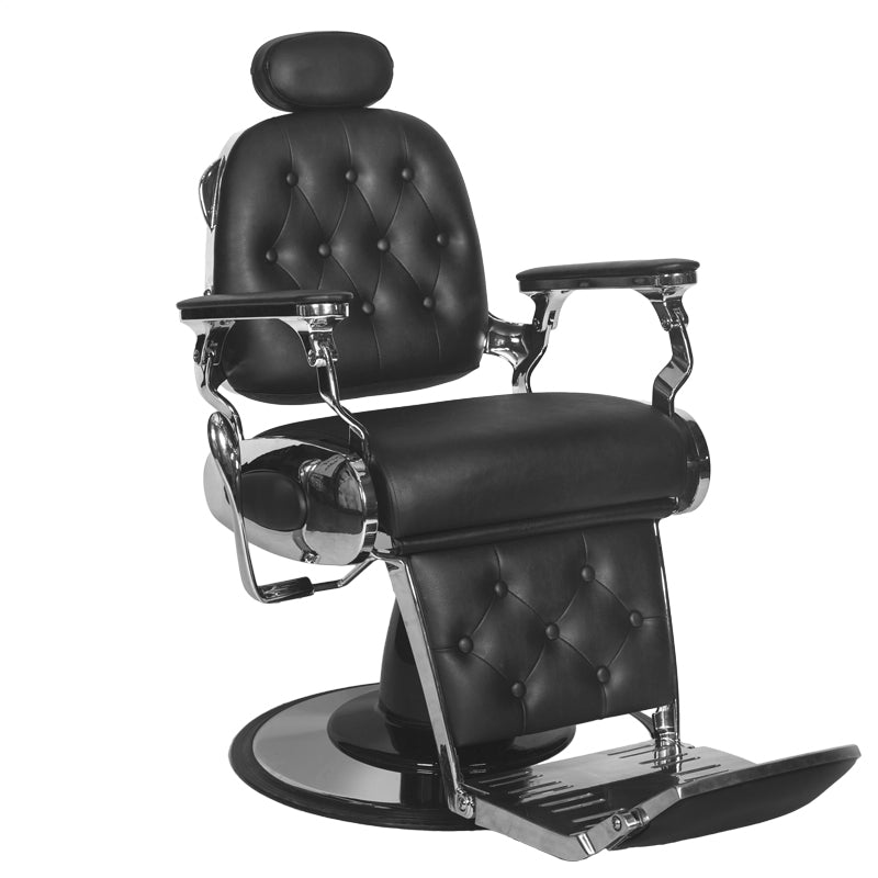 ActiveShop Gabbiano Friseurstuhl Francesco Chrom schwarz