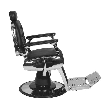 ActiveShop Gabbiano Friseurstuhl Francesco Chrom schwarz