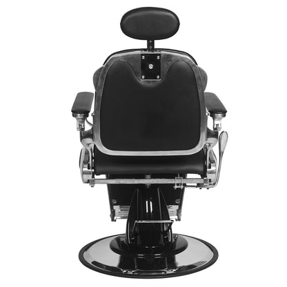 ActiveShop Gabbiano Friseurstuhl Francesco Chrom schwarz