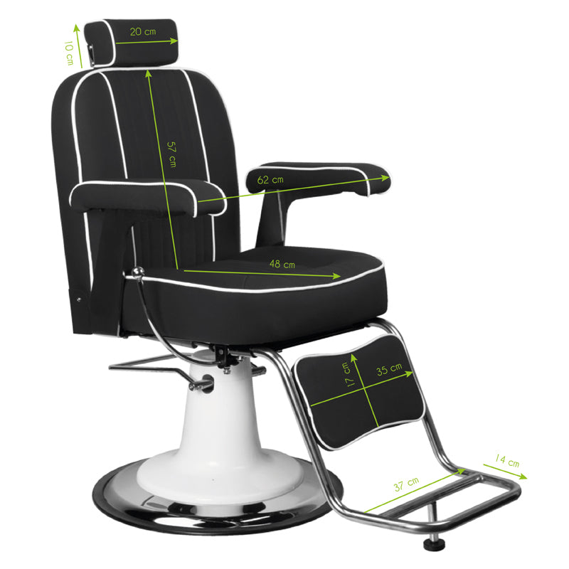 ActiveShop Gabbiano Friseurstuhl Amadeo schwarz