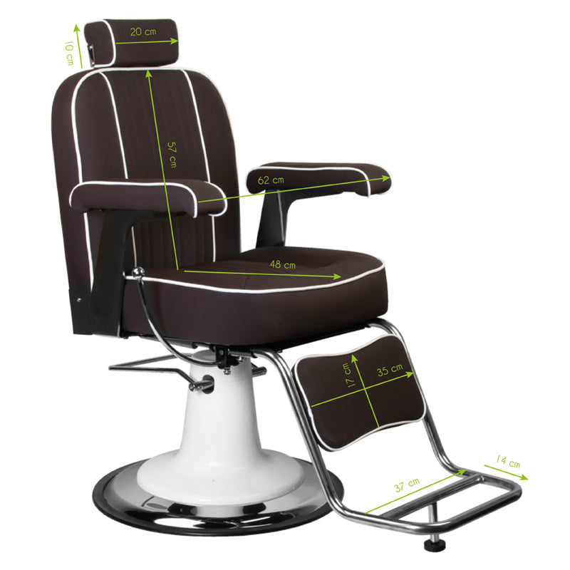 ActiveShop Gabbiano Friseurstuhl Amadeo braun