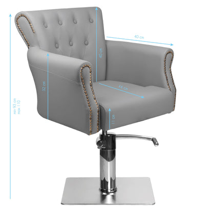 ActiveShop Haarsystem Friseurstuhl BER 8541 grau