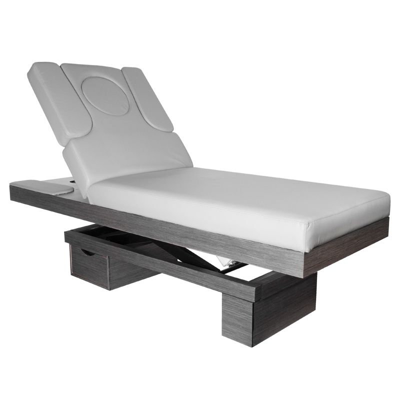 ActiveShop Azzurro Kosmetikliege 815B leuchtend grau Holz beheizt
