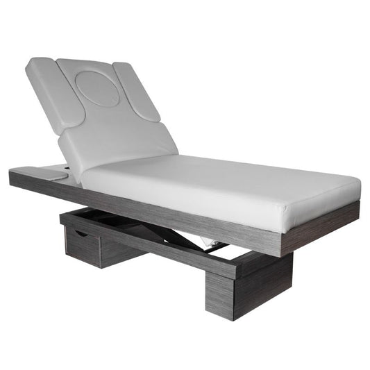 ActiveShop Azzurro Kosmetikliege 815B leuchtend grau Holz beheizt