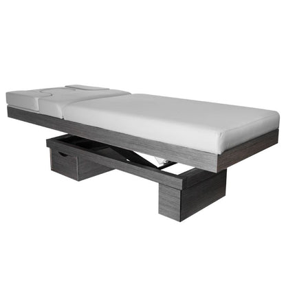 ActiveShop Azzurro Kosmetikliege 815B leuchtend grau Holz beheizt