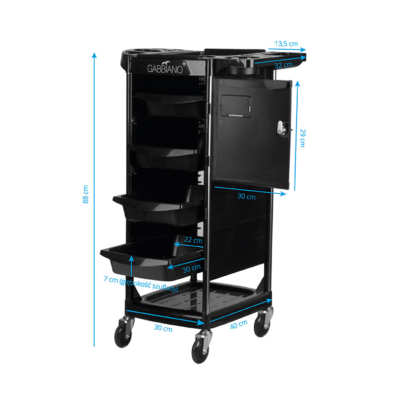 ActiveShop Gabbiano Friseurhilfe FX10C schwarz