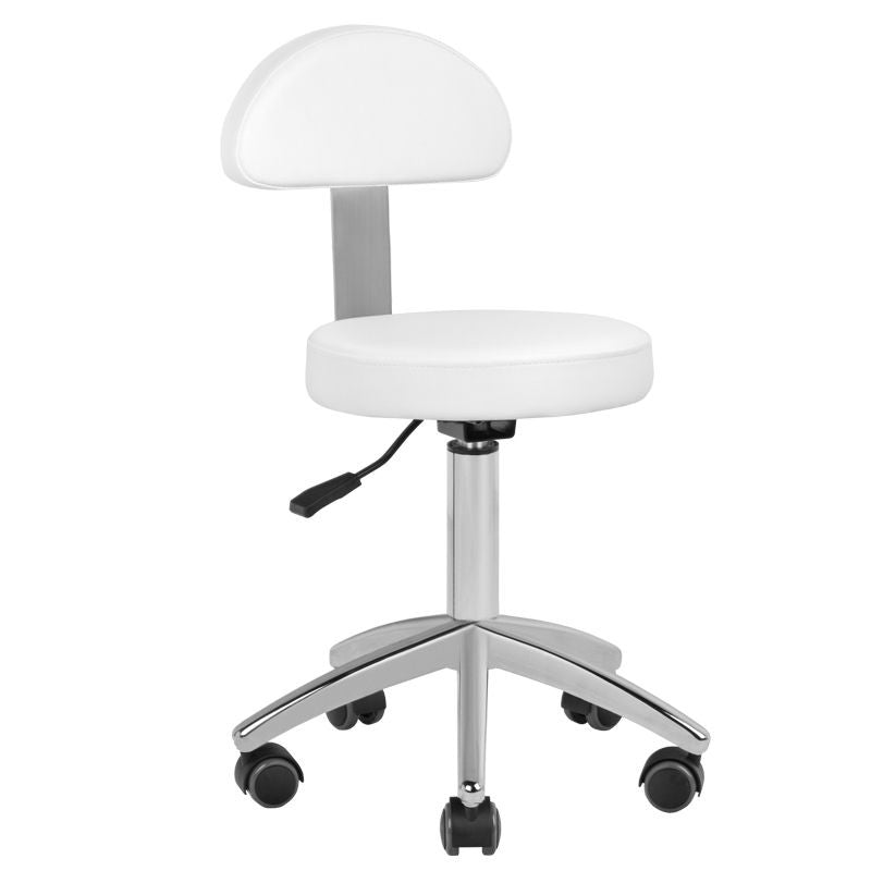 ActiveShop Elektrischer Kosmetikstuhl SILLON Lux 273b + Hocker 304 weiß