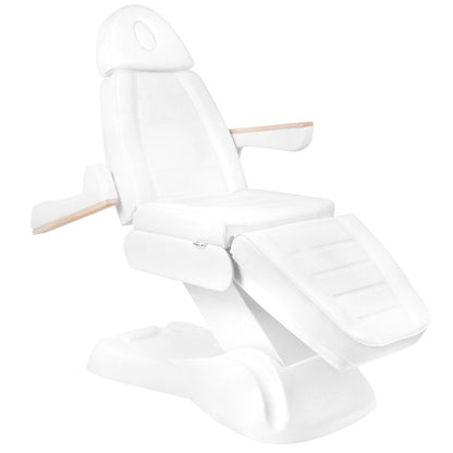 ActiveShop Elektrischer Kosmetikstuhl SILLON Lux 273b + Hocker 304 weiß